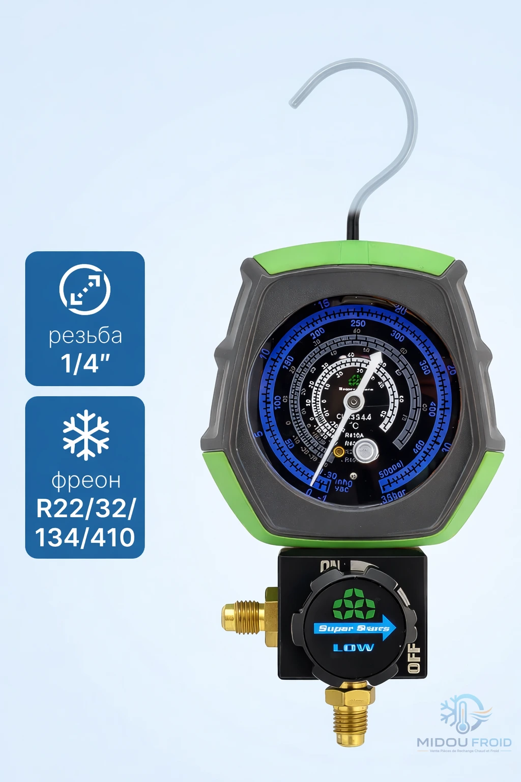 MANO SUPER STARS 1 VOIS GAZ R22_R134A_R404A_R407C_R410A