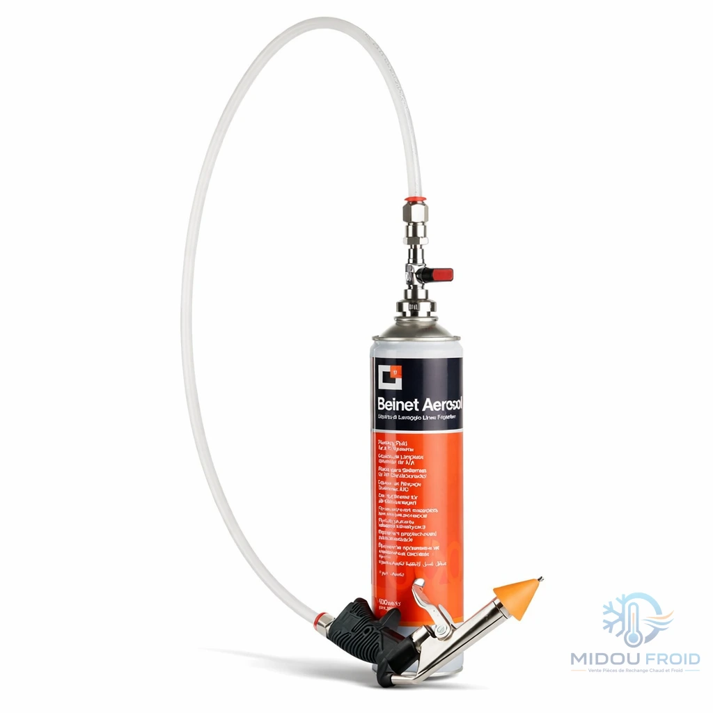PISTOLET DE BOUTEILLE PRODUITS NETTOYAGE CIRCUITS FRIGORIFIQUE
