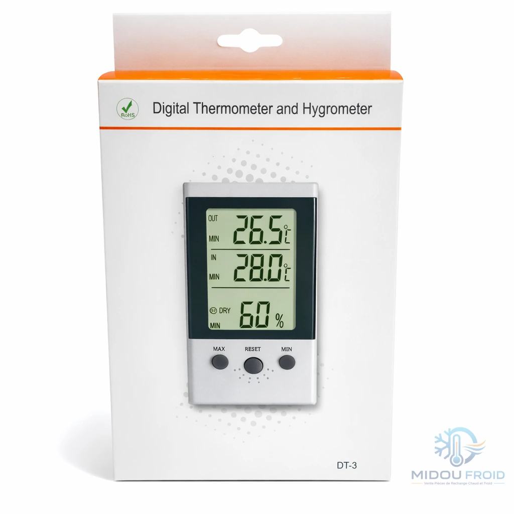 THERMOMÈTRE DIGITAL HUMIDITÉ TP — 2