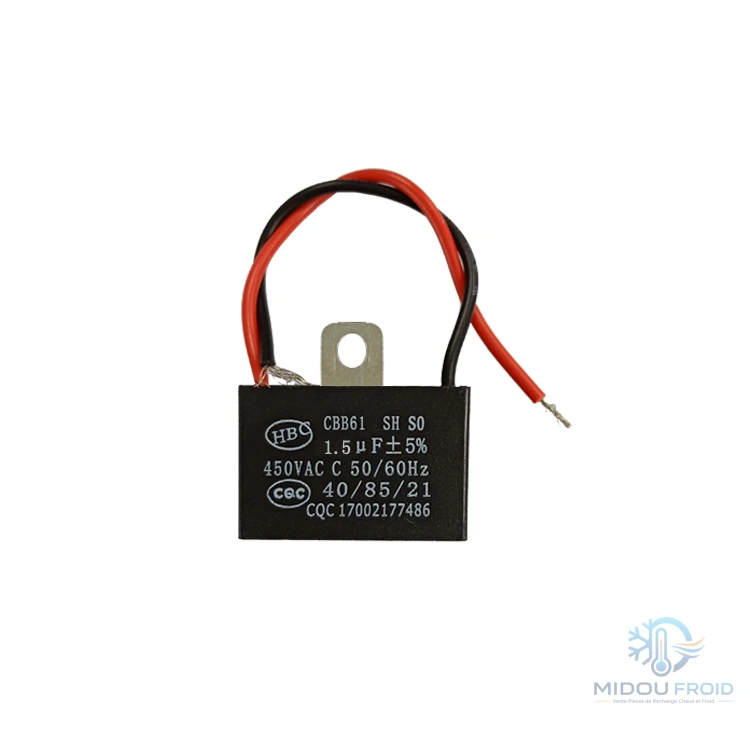 CONDENSATEUR CLIM 1.5UF CABLE