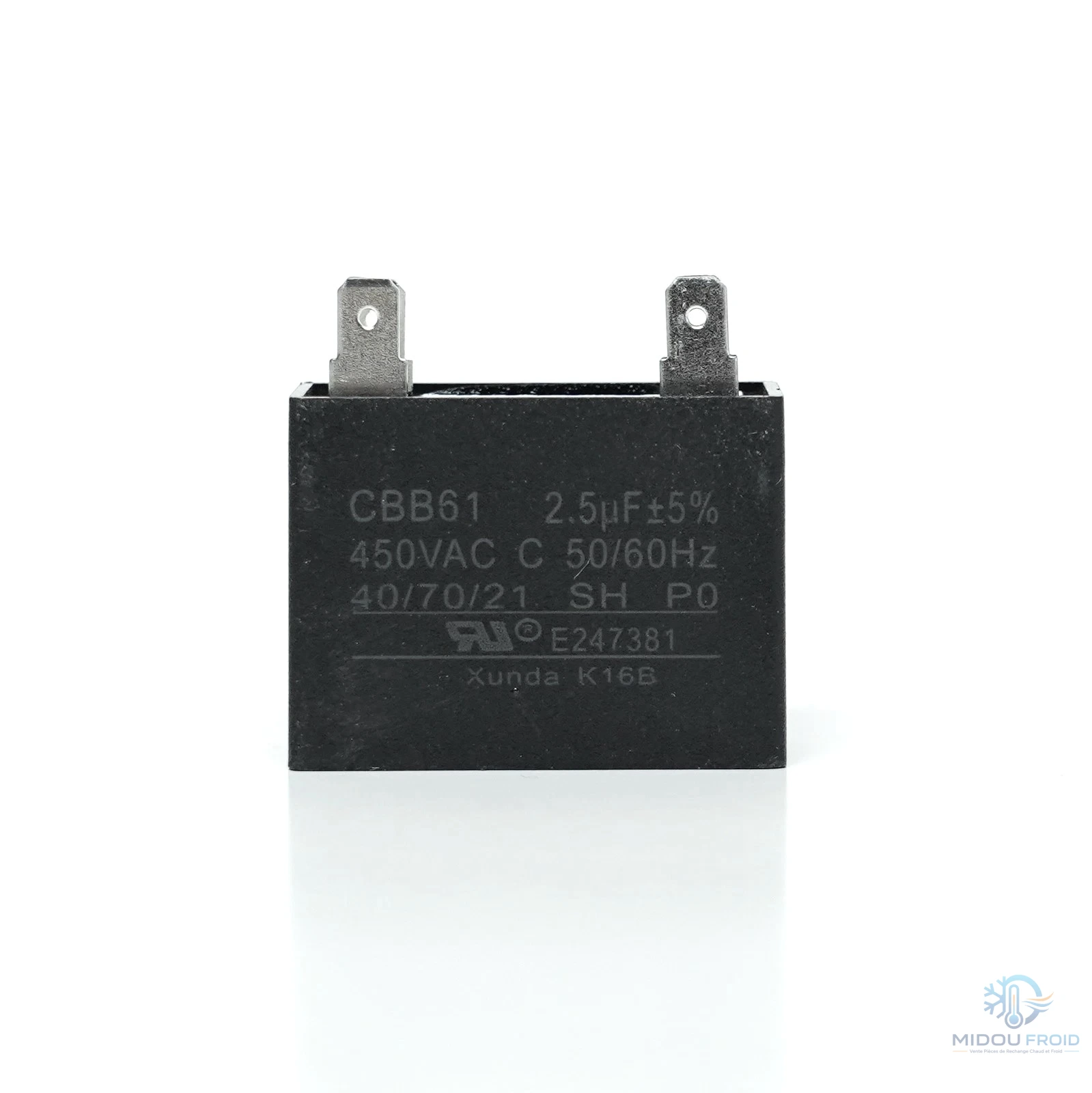 CONDENSATEUR CLIM 2.5UF –450VAC — 2