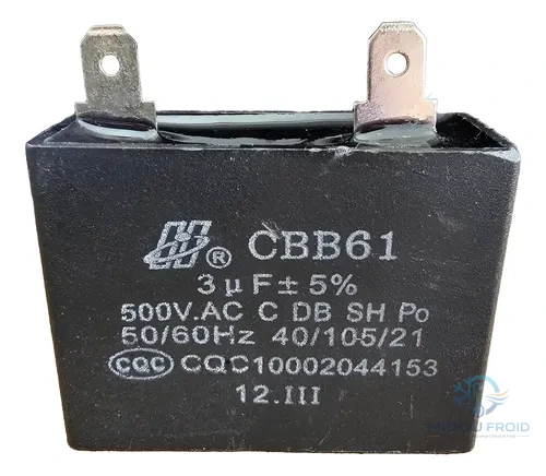 CONDENSATEUR CLIM 3UF–450VAC