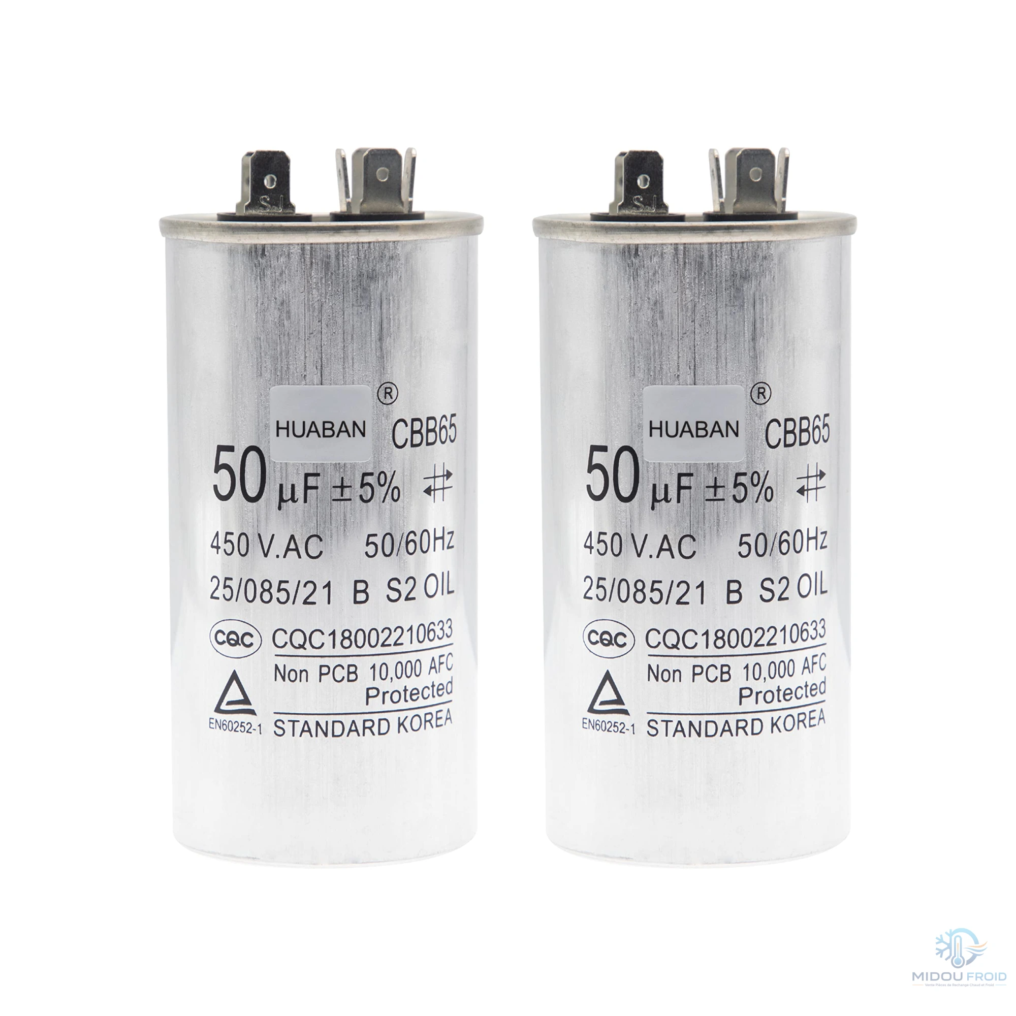 CONDENSATEUR CLIM 50UF-450VAC