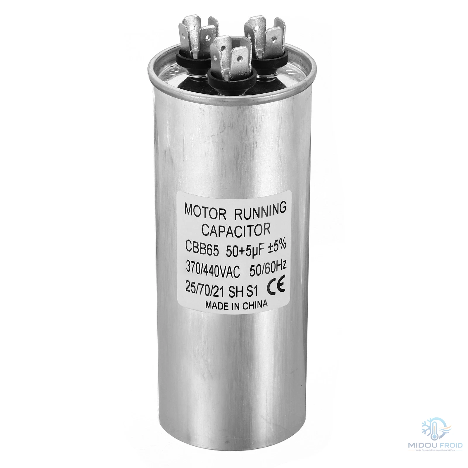 CONDENSATEUR CLIM 50UF+5UF -450VAC