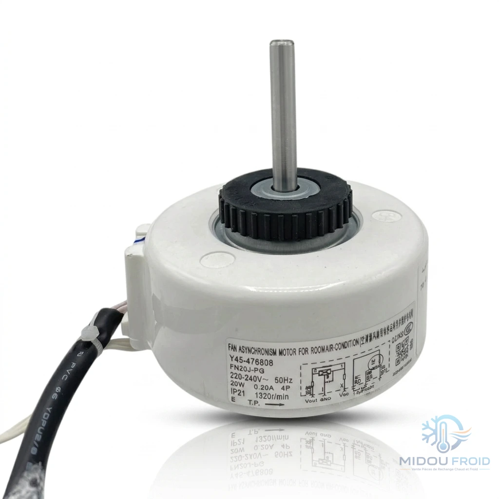 MOTEUR VENTILO CLIM INTERIEUR 20W- ROTATION DROIT