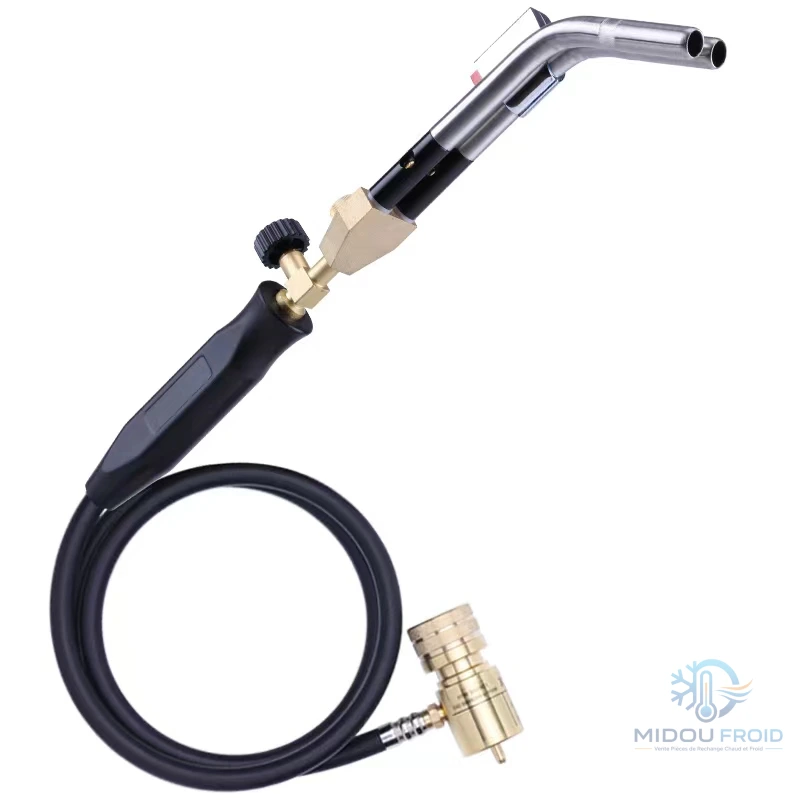 CHALUMEAU + FLEXIBLE + BRIQUET 2 SORTIE FLAMME f Jh-3SM