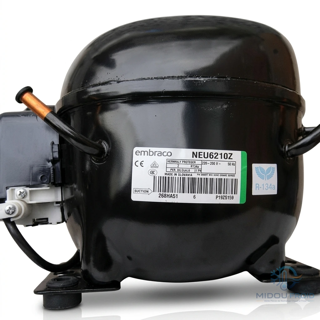COMPRESSEURS EMBRACO 3/8 R134 REF Neu6210z